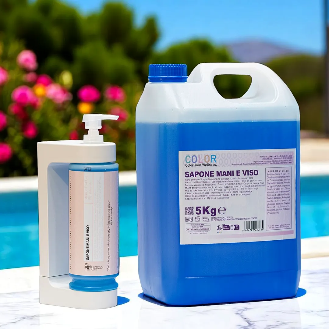 Hotelska kozmetika Color kolekcija tečni sapun za lice i ruke sa pumpicom